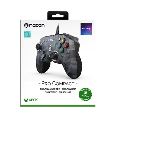 Nacon PRO Compact  Wired Controller Camo Grey for  XBOX Series X/S  , XONE , PC