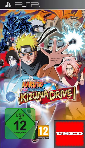 Naruto Shippuden: Kizuna Drive PSP USED (Worn Cover)