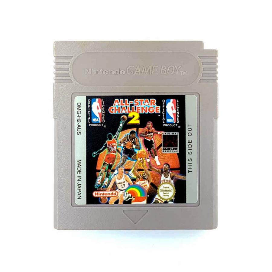 NBA All-Star Challenge 2 GameBoy UNBOXED (Worn Sticker)