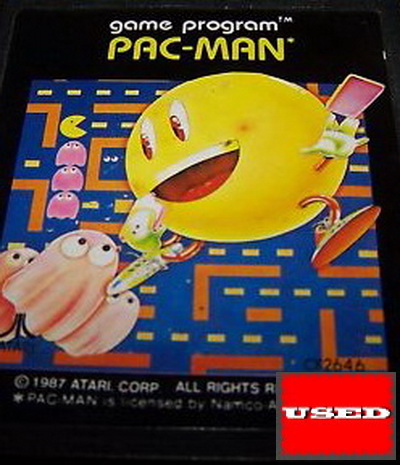 Pac-Man A2600 UNBOXED (Worn Sticker)