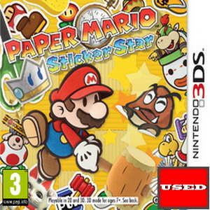 Paper Mario: Sticker Star 3DS USED (Cart Only)