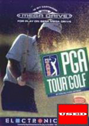 PGA Tour Golf MD USED (Worn Sticker Catridge)