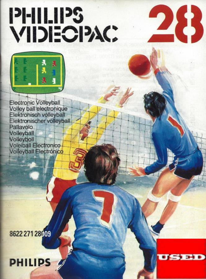 Philips Videopac 28 Electronic Volleyball Philips G7000 USED