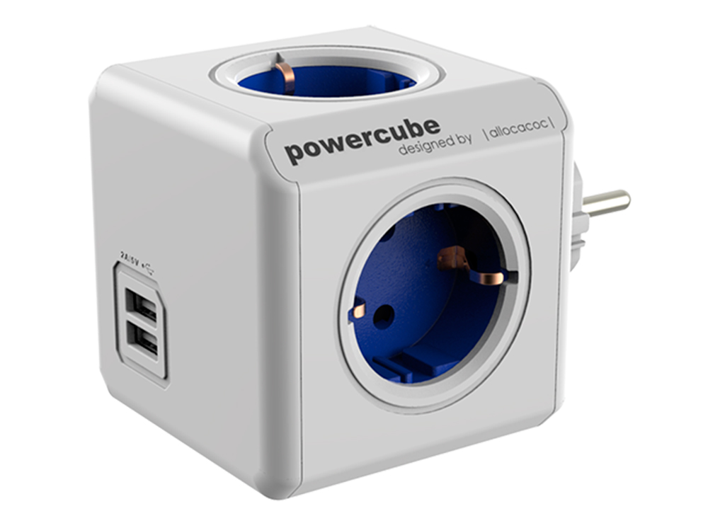 Allocacoc PowerCube Original USB Blue