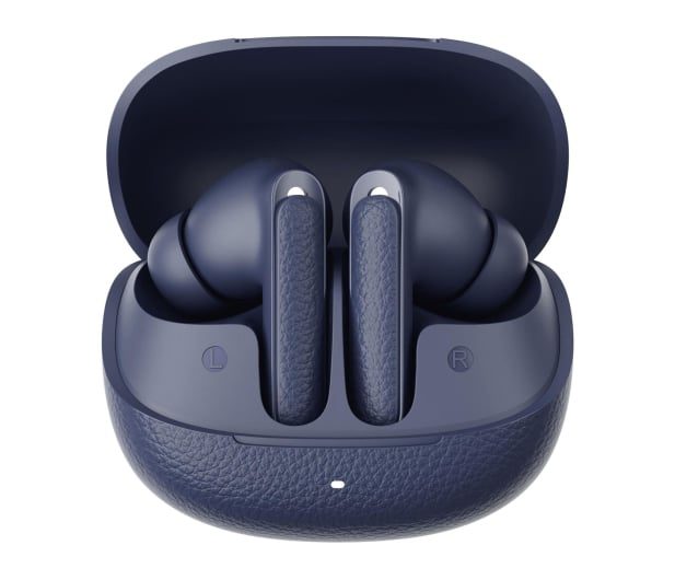 QCY Buds ANC Blue (HT15) - 45db ANC TWS Earbuds 35h 5 mic ENC, ear-canal adaptive tech, leather case