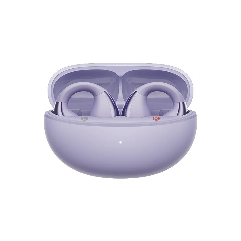 QCY Crossky C30 Purple (QT33) Open Ear TPU Earclip, Bass Enhance Algo. BT 5.4 Dual Connection Earbud