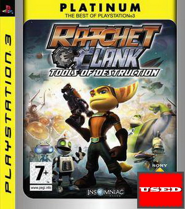 Ratchet & Clank: Tools of Destruction (Plat) PS3 USED 