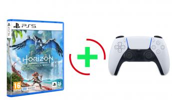Horizon 2 Forbidden West  PS5 NEW (Με ελληνικό μενού και ελληνικούς υπότιτλους)  +Sony Dualsense Controller  PS5 White