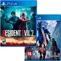Resident Evil 2 & Devil May  Cry 5 PS4 NEW