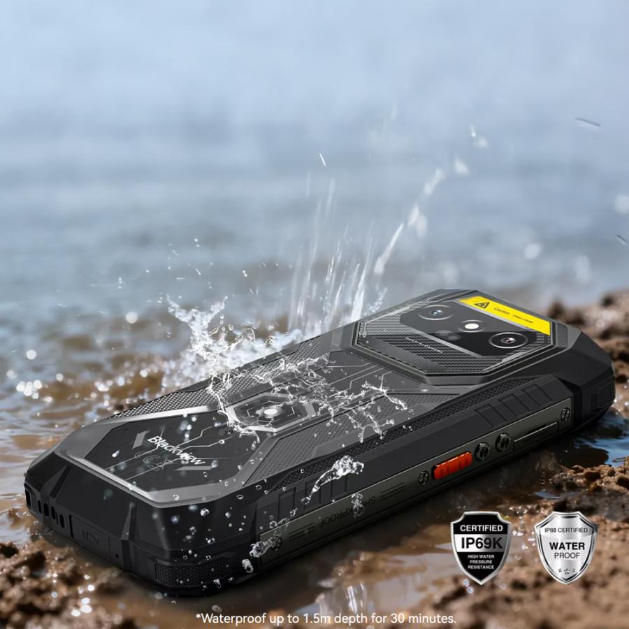 BLACKVIEW OCTA-CORE RUGGED 2D SCANNER PHONE (8GB+256GB) NFC ANDROID 16