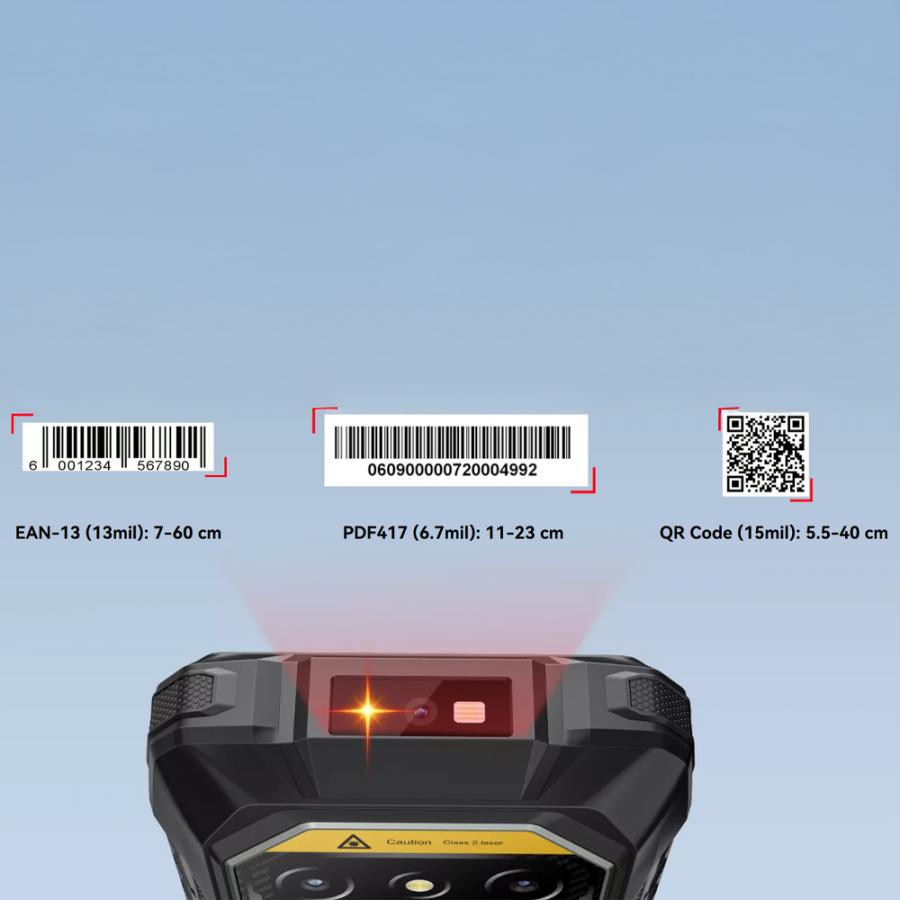 BLACKVIEW OCTA-CORE RUGGED 2D SCANNER PHONE (8GB+256GB) NFC ANDROID 16
