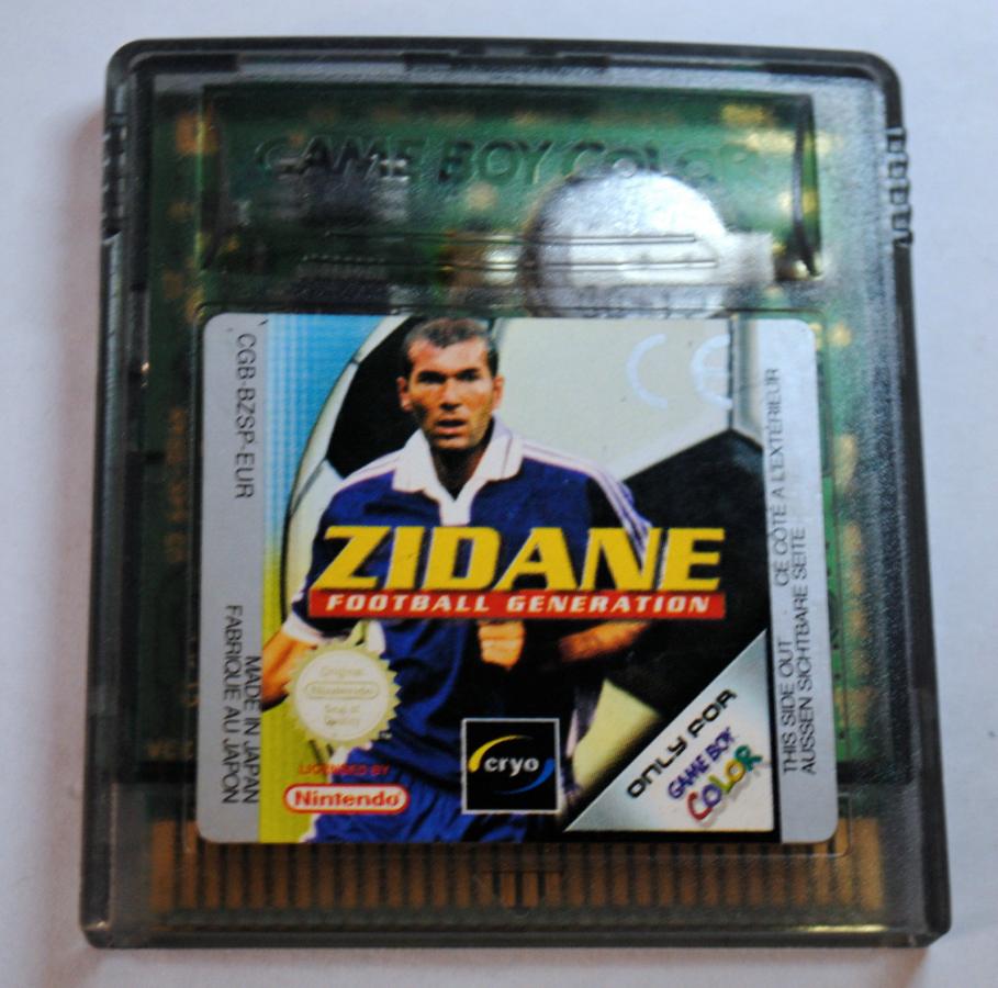 Zidane Football Generation GameBoy Color UNBOXED (Worn Sticker)