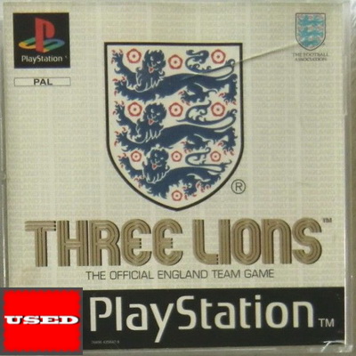 Three Lions:The official England Team Game PSX USED (No Manual/Unofficial Case)