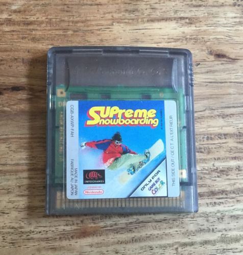 Supreme Snowboarding GameBoy Color UNBOXED (Worn Sticker)