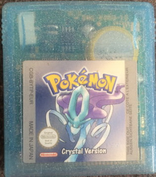 Pokemon Crystal Version GameBoy Color UNBOXED (Worn Sticker)