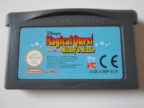 Disney's Magical Quest Mickey & Minnie GameBoy Advance UNBOXED (Worn Sticker)