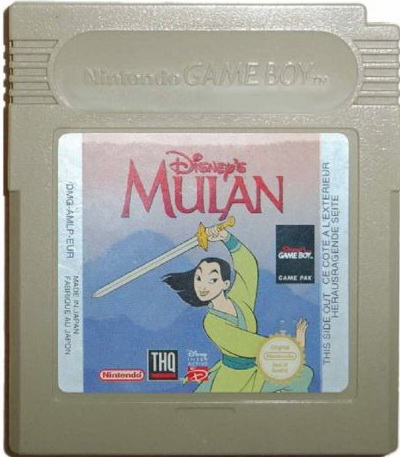Disney's Mulan GameBoy UNBOXED (Worn Sticker)