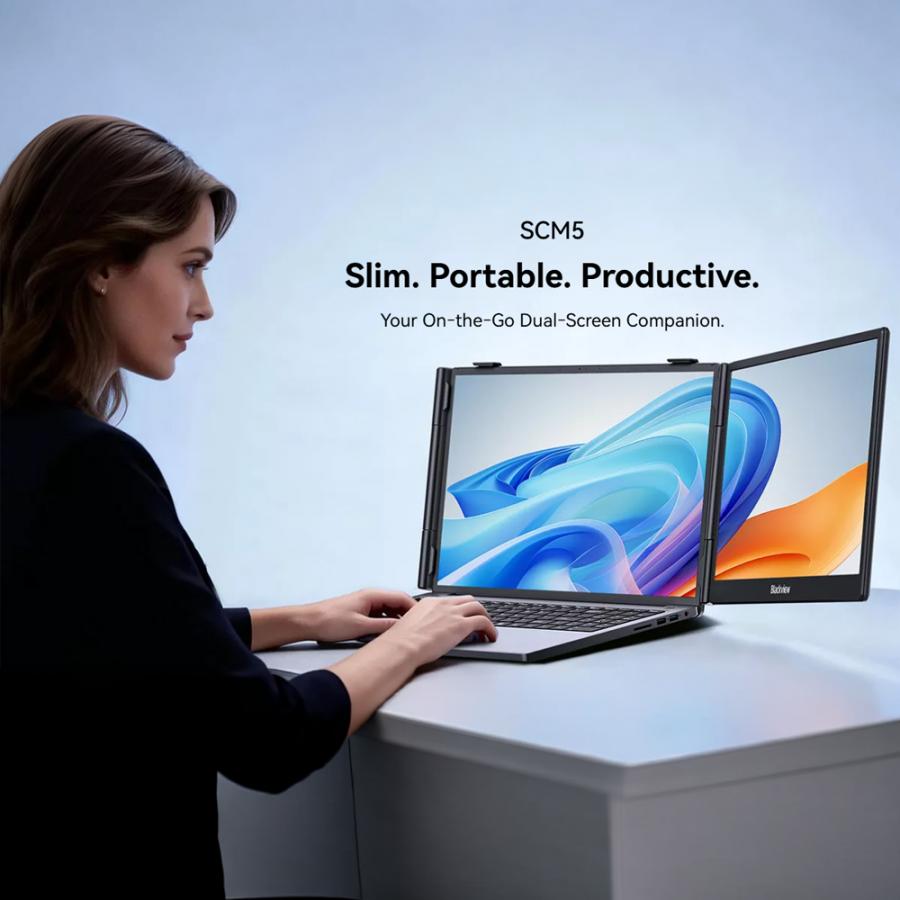 BLACKVIEW 14' SINGLE LAPTOP SCREEN EXTENDER LCD 60Hz 1080P BLACK
