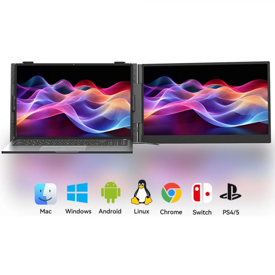 BLACKVIEW 15.3' SINGLE LAPTOP SCREEN EXTENDER LCD 16:10 60Hz 1200P GREY
