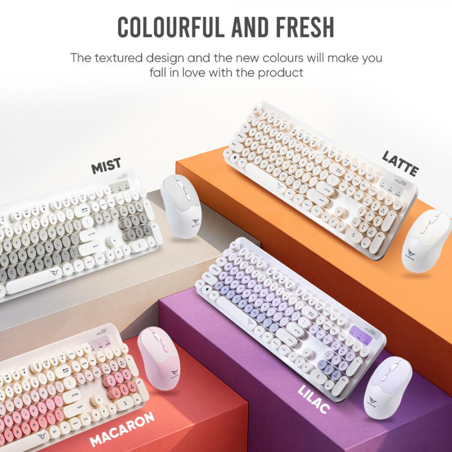 ALCATROZ WIRELESS MOUSE AND KEYBOARD JELLYBEAN A5000 MACARON