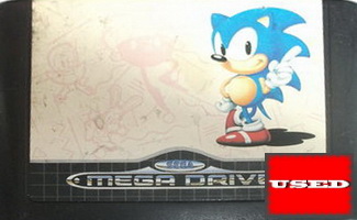 Sonic the Hedgehog MD UNBOXED (Worn Sticker)