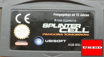 Splinter Cell: Pandora Tomorrow GameBoy Advance UNBOXED