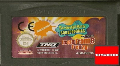 SpongeBob: Movie & Freeze Frame Frenzy GameBoy Advance UNBOXED