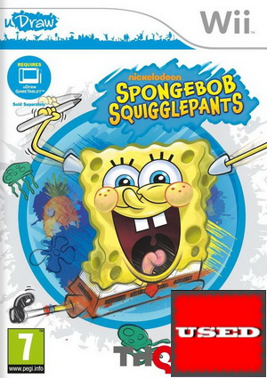 SpongeBob Squigglepants Wii USED (U-DRAW GAME ONLY)