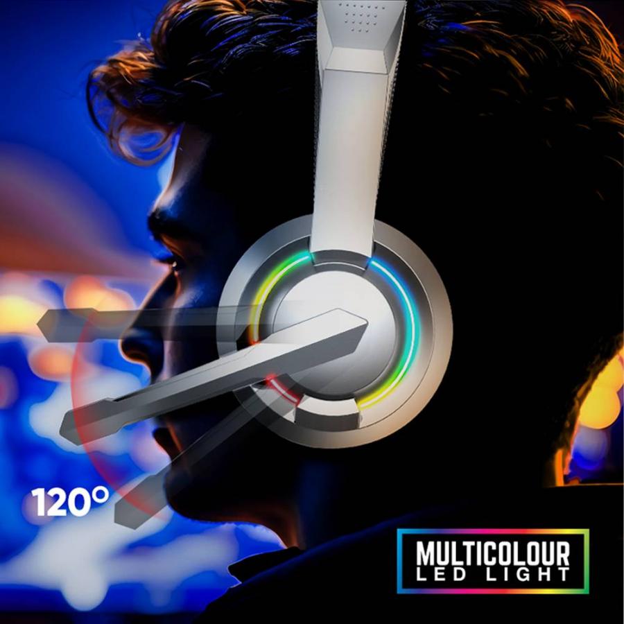 ARMMAGGEDDON GAMING HEADSET RGB 2.1 PULSE 1 CHROMA WHITE