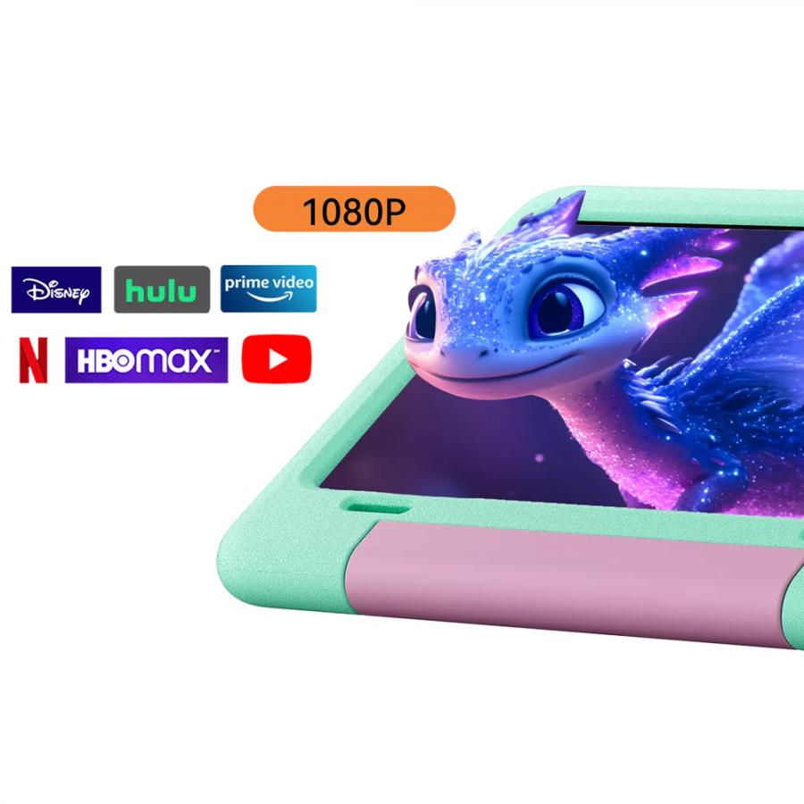 BLACKVIEW QUAD-CORE 10.1' KID TABLET (4GB+64GB) ANDROID 15 FAIRY GREEN