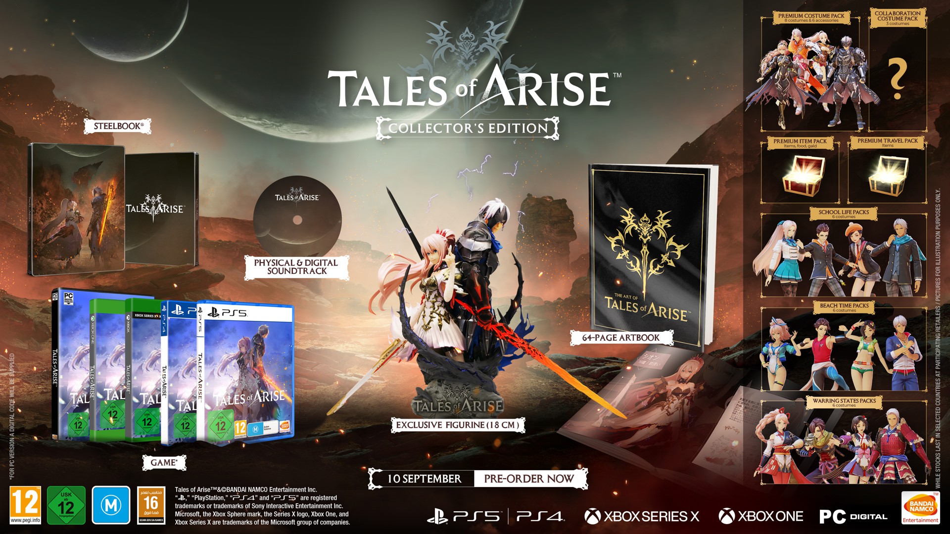 Tales Of Arise Collector's Edition PS4 NEW