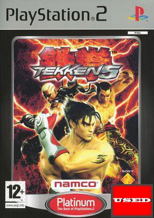 Tekken 5 (Platinum) PS2 USED  (English Game / French Cover)