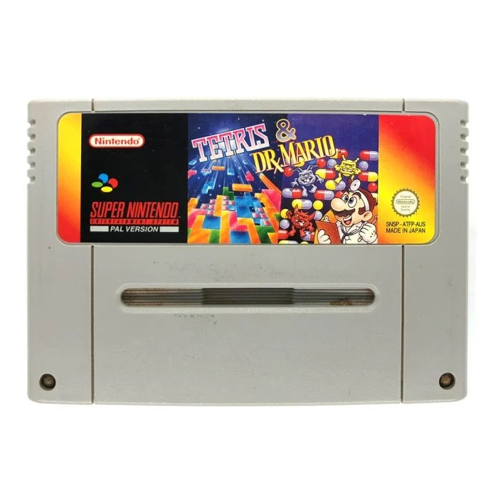 Tetris & Dr. Mario SNES UNBOXED 