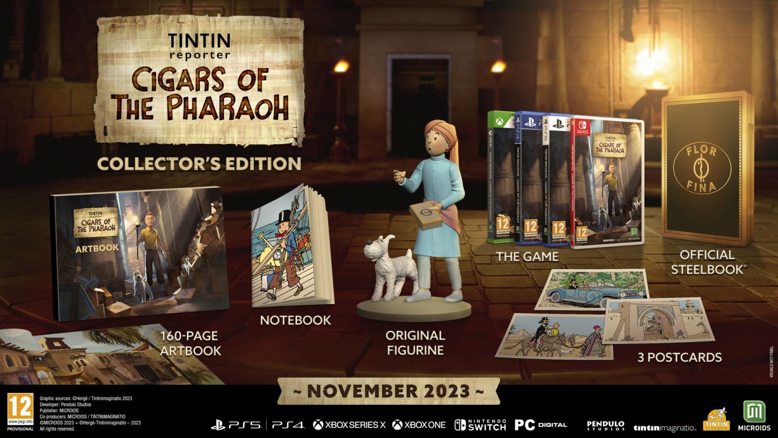 TINTIN Reporter: Cigars of The Pharaoh - Collector's Edition  Nintendo Switch  NEW