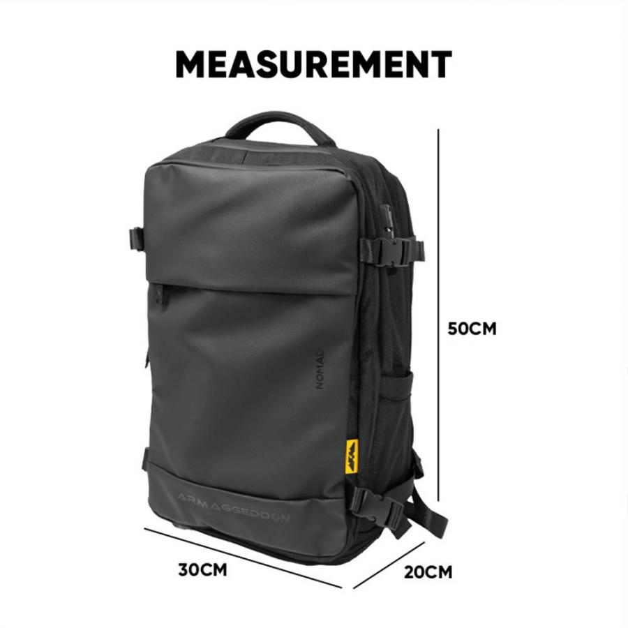 ARMAGGEDDON TRAVEL SPLASHPROOF BAKCPACK 15.6' NOMAD CARBON