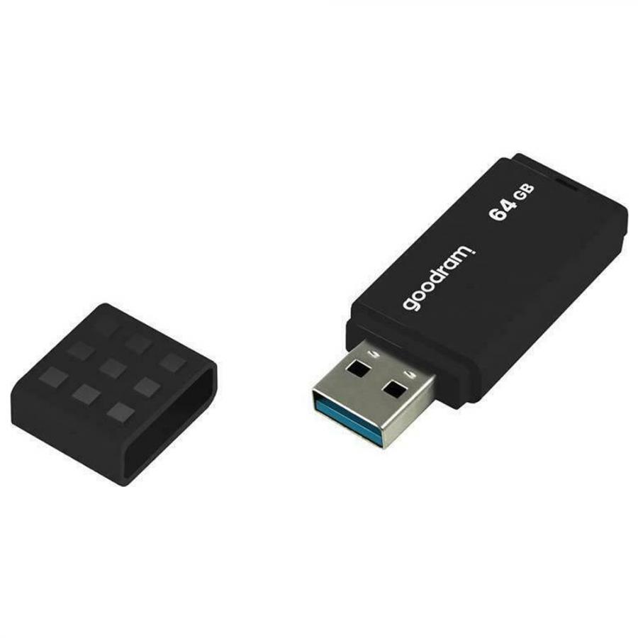 GOODRAM USB3.2 FLASH DRIVE 64GB GEN 1 UME3 BLACK