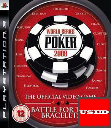 World Series of Poker 2008 PS3 USED (English Game/FRA Cover)