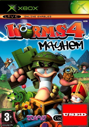 Worms 4: Mayhem XBOX USED (No Manual)