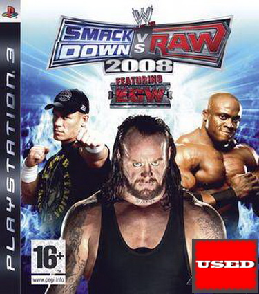 WWE SmackDown vs. Raw 2008 PS3 USED