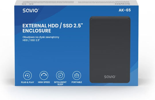 Ex Case HDD SDD SAVIO AK-65 USB 3