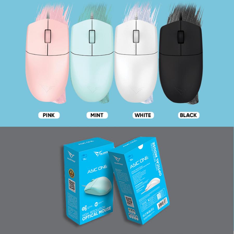 ALCATROZ USB HR OPTICAL MOUSE 1600CPI ASIC ONE WHITE