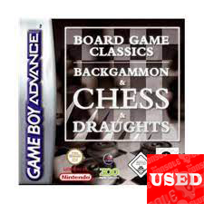 Board Game Classics Backgammon & Chess & Draughts GameBoy Advance USED