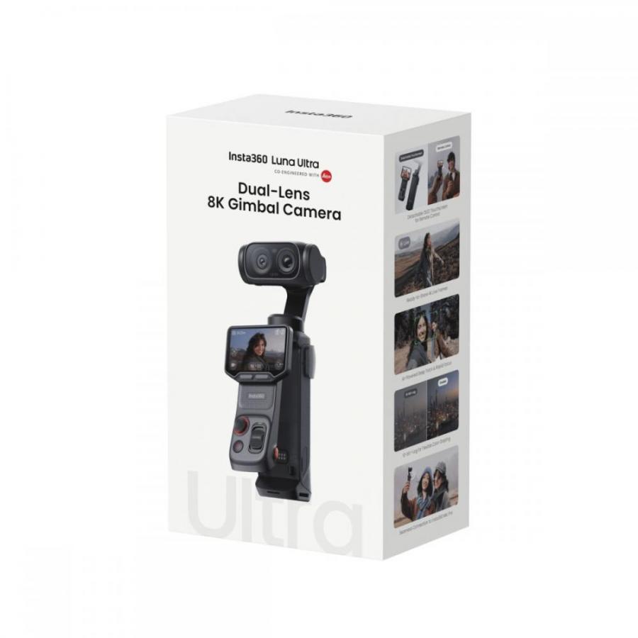 Insta360 Luna Ultra Creator Bundle Black - 1-Inch 8K Leica Sensor, Dual Lens, Triple AI Chip, OLED
