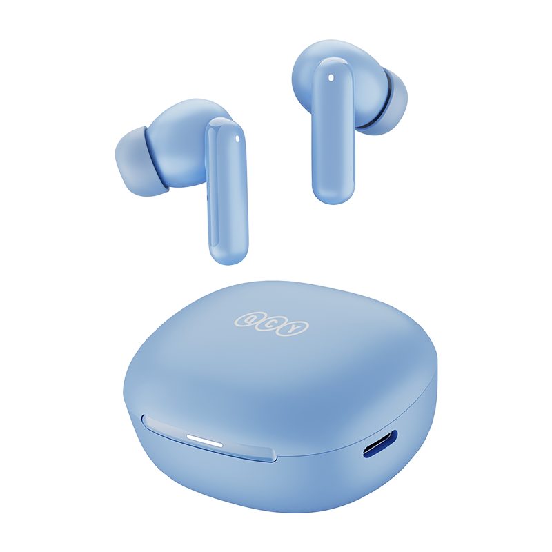 QCY Melobuds N30 (HT16) ANC Light Blue - SBC/AAC IPX4 TWS Earbuds w. Natural Transparency Mode & A.I